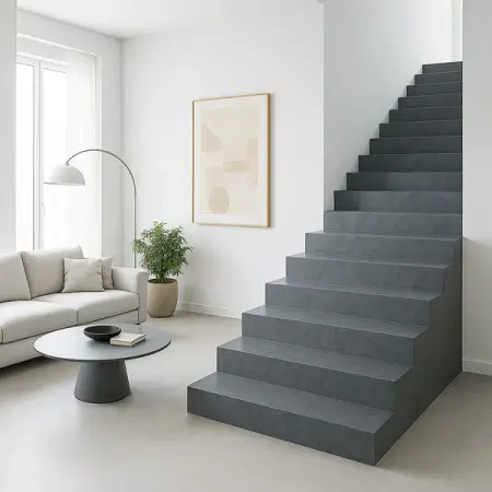 beton cire sur carrelage kit escalier